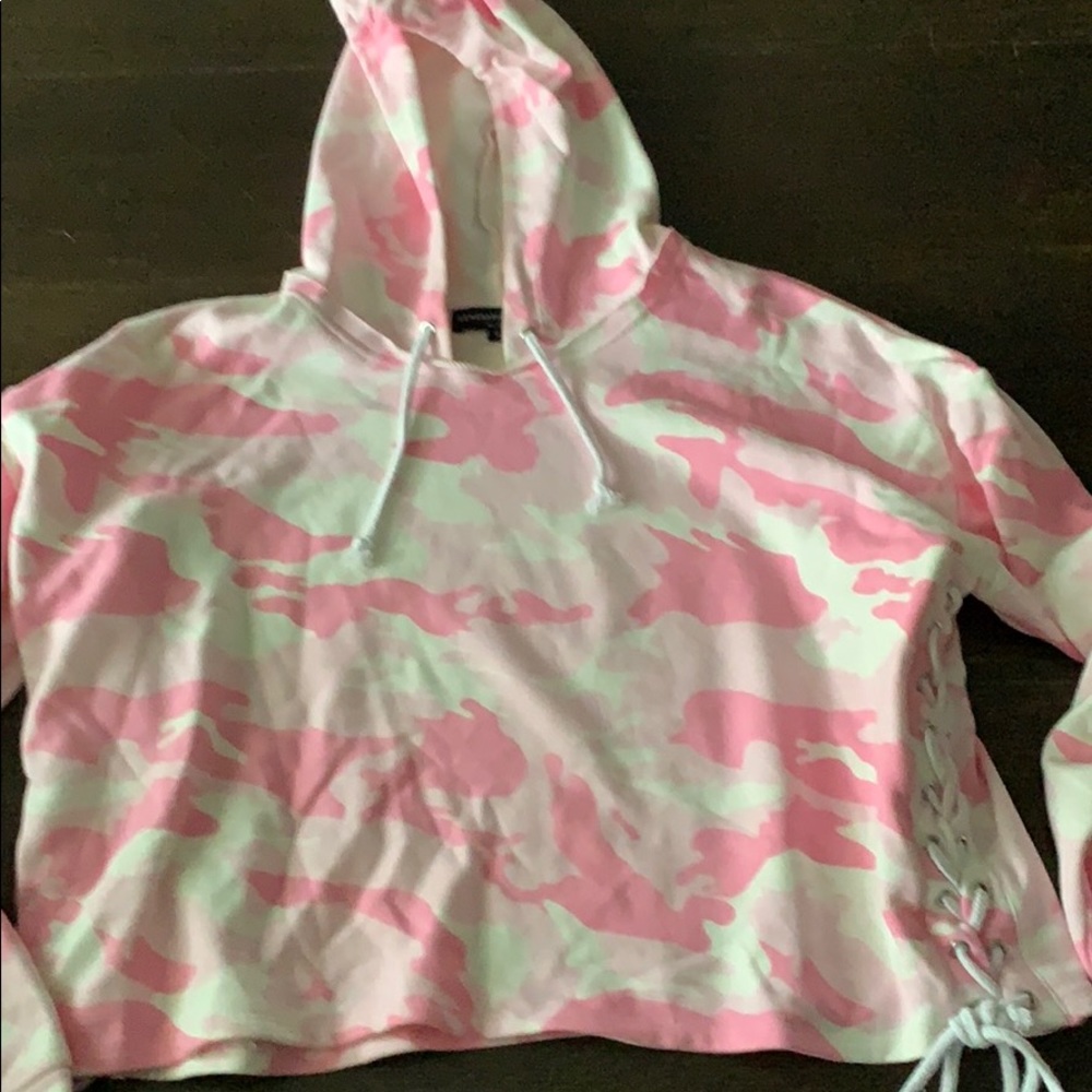 Generation Love pink camo sweatshirt